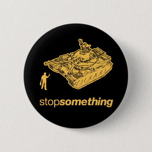 Stop iets Man Button