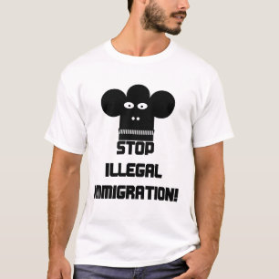 Stop illegale immigratie! t-shirt