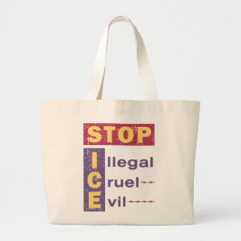 Stop illegale wrede ICE-Canvas tas