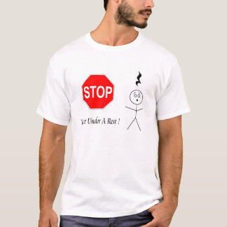 Stop! Je bent onder de Rest. Music Rest T-shirt