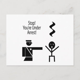 stop je leven onder humor 2 briefkaart