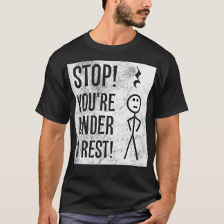 Stop je onder een Rust Grappig Grammar Gift T-shirt