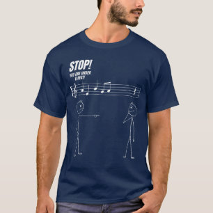 Stop Je Staat Onder Een Rustige Grappige Stickman T-shirt