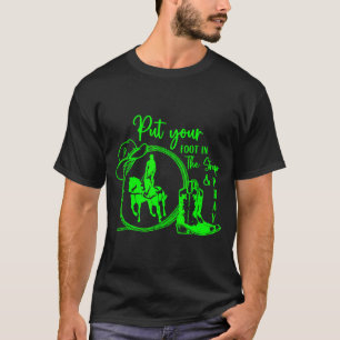 Stop je voet in de stijgbeugel en bid – paardentru t-shirt