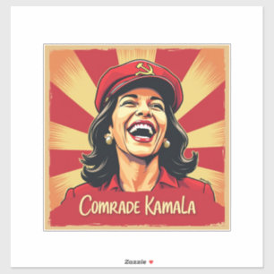 Stop Kamunism Harris Walz 2024 kameraad Kamala Sticker