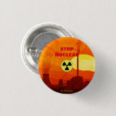 Stop kernenergie ronde button 3,2 cm (Voorkant /achterkant)
