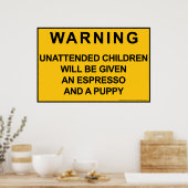 Stop kinder verlies poster (Keuken)