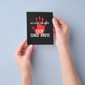 Stop kindermisbruik flyer (Hand)