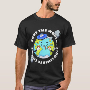 Stop klimaatverandering Red de wereld T-shirt