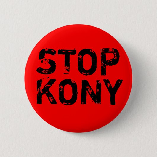 Stop Kony Ronde Button 5,7 Cm (Voorkant)