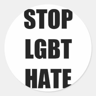 Stop LGBT-haat Ronde Sticker
