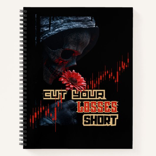 Stop loss | Motivation | Fantasy trade Design Notitieboek (Voorkant)