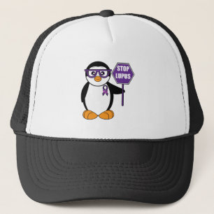 Stop Lupus: Pinguïn met teken Trucker Pet