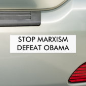 STOP MARXISMDEFEAT OBAMA BUMPERSTICKER (Op auto)
