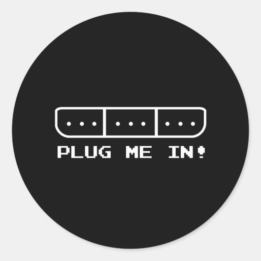 Stop me in ronde sticker (Voorkant)