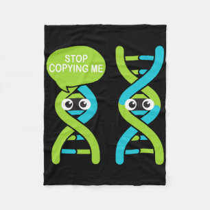 Stop Me Na Te Kopiëren Funny Science Pun Dna Grapp Fleece Deken