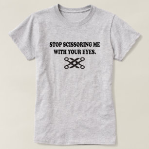 STOP ME TE SCHERMEN MET JE OGEN T-SHIRT