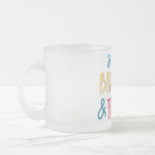Stop met ademen en denk aan motivatie design matglas koffiemok