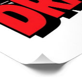 Stop met dat gedram! perfect poster (Hoek)
