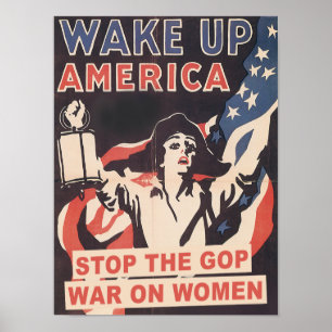 Stop met de GOP-oorlog tegen vrouwen Poster