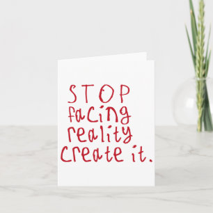 Stop met de realiteit te confronteren, creëer het  kaart