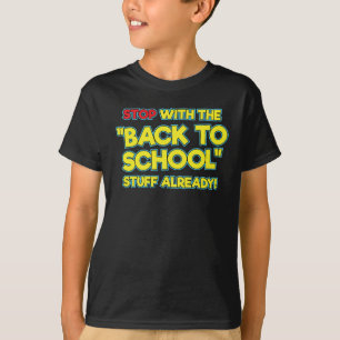 Stop met de rug naar school dingen al t-shirt