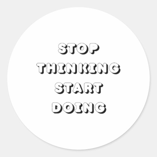 Stop met denken en begin met Stickers (Voorkant)