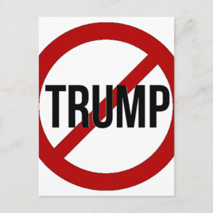 Stop met Donald Trump Anti-Trump Briefkaart