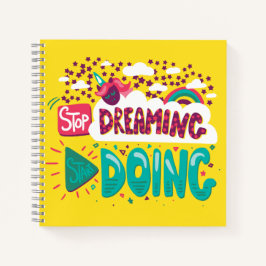 Stop met dromen, begin geel te doen notitieboek