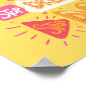 Stop met dromen, begin met Bleek geel doen Poster (Hoek)