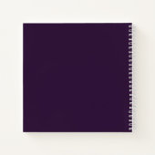 Stop met dromen, begin met donker Paarse Notitieboek (Achterkant)