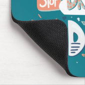 Stop met dromen, begin met donkere turquoise muismat (Hoek)