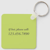 Stop met dromen, begin met het doen van soft Limoe Sleutelhanger (Achterkant)