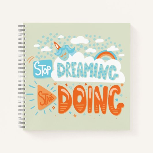 Stop met dromen, begin met Honeydew Notitieboek (Voorkant)
