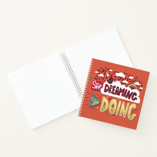 Stop met dromen, begin met Oranje rood doen Notitieboek (Binnen)