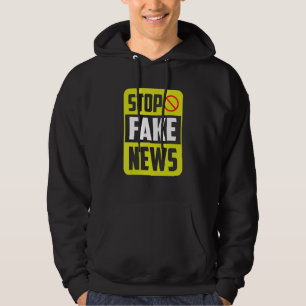 Stop met Fake News Press Freedom Journalism Jou Hoodie