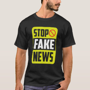 Stop met Fake News Press Freedom Journalism Jou T-shirt