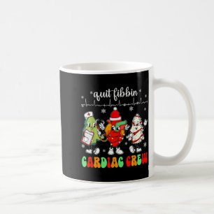 Stop Met Fibbin Hartelijke Kerstploeg Harttechnici Koffiemok