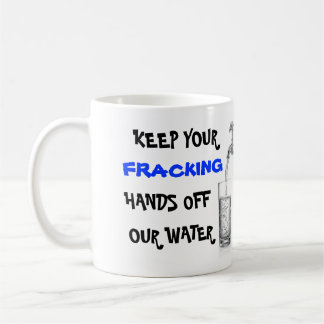 Stop met frackeren met ons water koffiemok