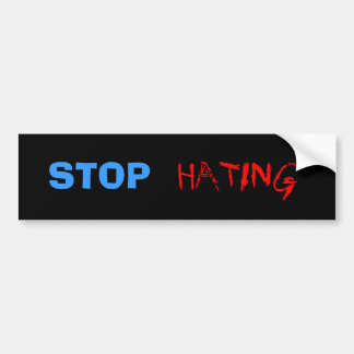 Stop met haten Bumpersticker