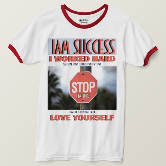STOP MET HATEN T-SHIRT (Design voorkant)