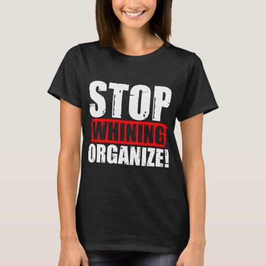 Stop met het bakken! t-shirt (Voorkant)