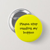 Stop met het lezen van mijn knop ronde button 5,7 cm (Voorkant /achterkant)