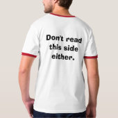 Stop met het lezen van mijn shirt (Achterkant volledig)