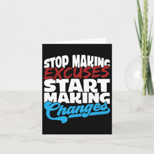 Stop met het maken van excuses en begin verslaving kaart