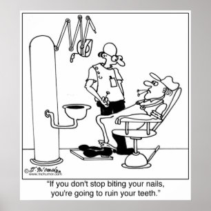 Stop met het maken van je nagels poster