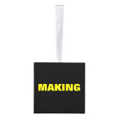 Stop met het maken van stoutmoedige mensen beroemd kubus ornament (Rechts)