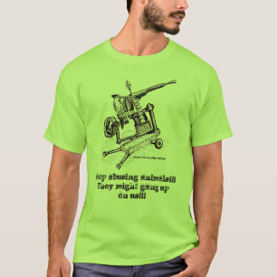 Stop met het misbruiken van dieren!!! grappig t-sh t-shirt