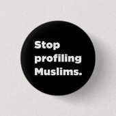 Stop met het profileren van moslims Button (Voorkant)