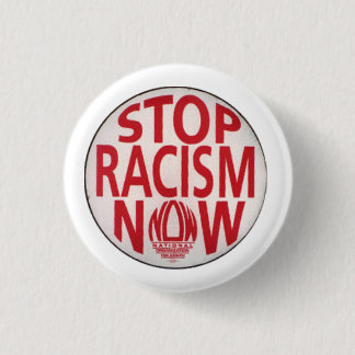 Stop met het racisme. ronde button 3,2 cm
